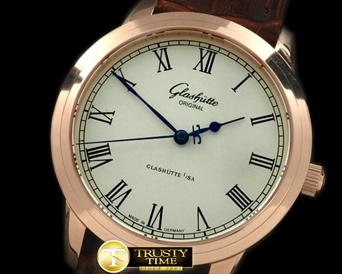 글라슈테 Senator Sixties RG/LE White Asian 2824 -GLA0026A
