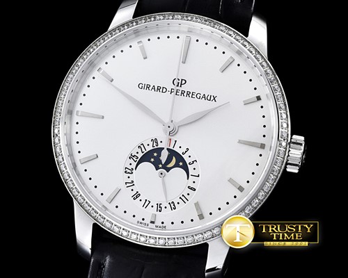 제라 페리고 1966 DateMoonphase SS/LE White M9015 -GP004A