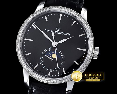 제라 페리고 1966 DateMoonphase SS/LE Black M9015 -GP004B