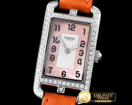 에르메스 Cape Cod Ladies SS/LE MOP Swiss Quartz -H018B