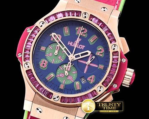위블로 Big Bang Pop Art 38mm RG/LE Blue/Red Bez OS20 Qtz -HUB0346B