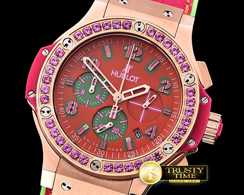 위블로 Big Bang Pop Art 38mm RG/LE Red/Red Bez OS20 Qtz -HUB0346C