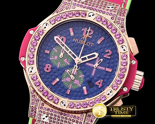 위블로 Big Bang Pop Art 38mm RG/LE Blue/Red Bez/Case OS20Qtz -HUB0346D