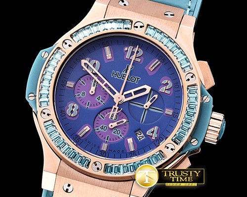 위블로 Big Bang Pop Art 38mm RG/LE Blue/Blue Bez OS20 Qtz -HUB0346E