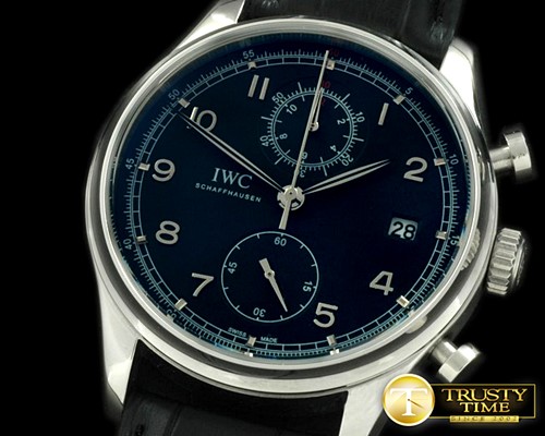 IWC Portuguese Chrono Date SS/LE Black Jap OS20 -IWC0189F
