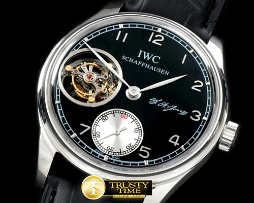 IWC Portugese FA Jones Tourbillon SS/LE Black Tourbillon -IWC0211C