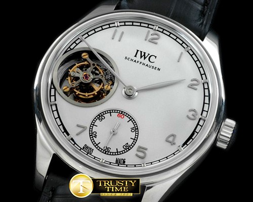 IWC Portugese FA Jones Tourbillon SS/LE White Tourbillon -IWC0214B
