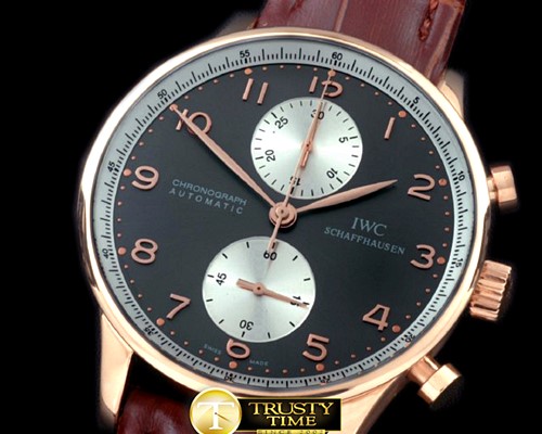 IWC Portuguese Chrono RG/LE Grey A7750 New Improved -IWC0219