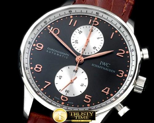 IWC Portuguese Chrono SS/LE Grey/Wht A7750 New Improved -IWC0220A