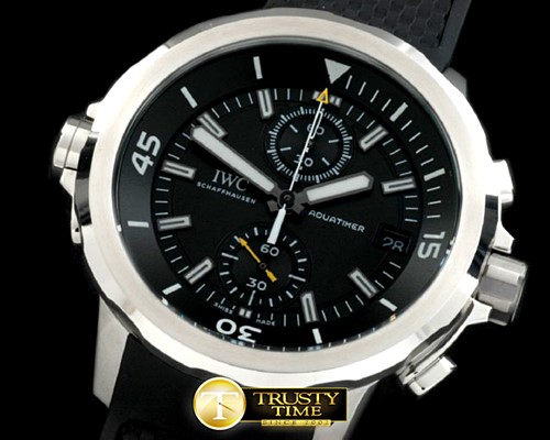 IWC 2013 Aquatimer SS/RU Black Jap Quartz -IWC0224B