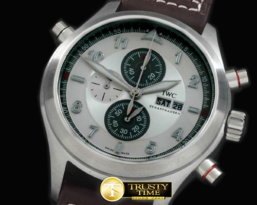 IWC Spitfire Chrono SS/LE White Jap OS20 Qtz -IWC0226A