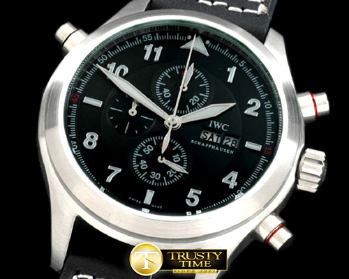 IWC Spitfire Chrono SS/LE Black Jap OS20 Qtz -IWC0226B