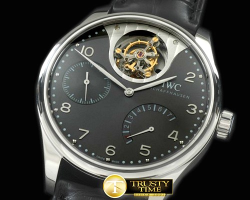 IWC Portugese Mystere Tourbillon SS/LE Black Tourbillon -IWC0249B