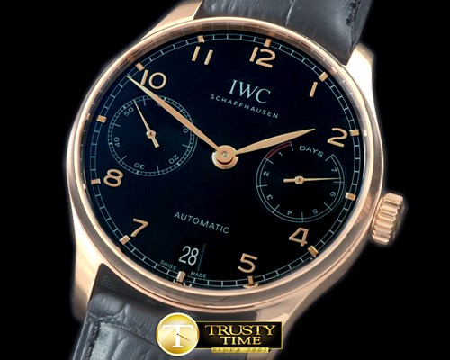 IWC Portugese 5007 RG/LE Black A52010 -IWC0289A