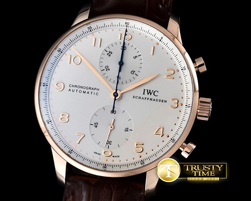 IWC Portuguese Chrono RG/LE Wht A7750 New Improved -IWC0305