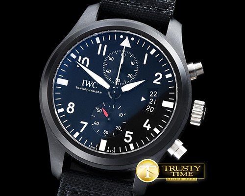 IWC Top Gun CER/NY Black BP Asia 7750 -IWC0307