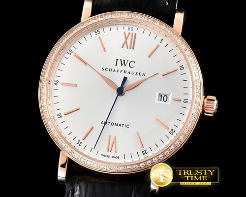 IWC Portofino RG/LE Silver Rom/Sticks Diam M9015 -IWC0314B