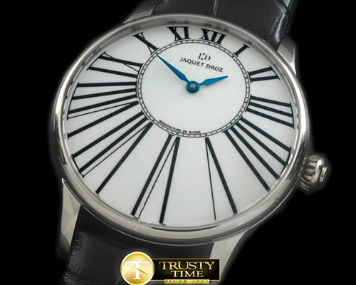 자케 드로 Petite Heure Minute SS/LE White ST 8003 -JD004A