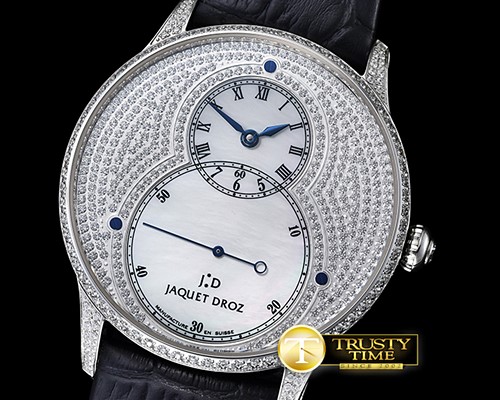 자케 드로 Grande Secs Diams SS/LE White MOP ST 8003 -JD009B