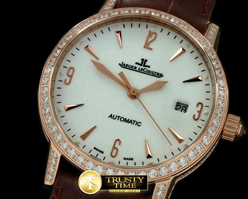 예거 르쿨트르 Master Automatic RG/LE White Asian 28242 -JL056C