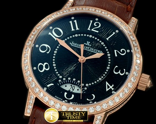 예거 르쿨트르 RendezVous Date RG/LE Black Asian 28242 -JL056E