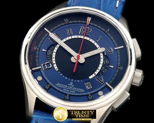 예거 르쿨트르 Master Compressor Chrono SS/LE Blue Jap OS Chrono Qtz -JL064A