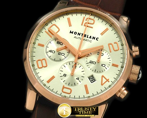 몽블랑 Timewalker Chrono RG/LE White Asia 7753 28800bph -MB047A