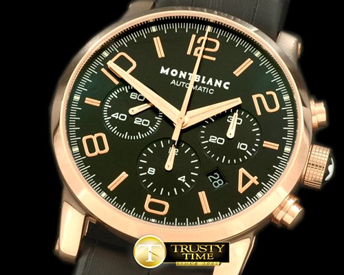 몽블랑 Timewalker Chrono RG/LE Black Asia 7753 28800bph -MB047B