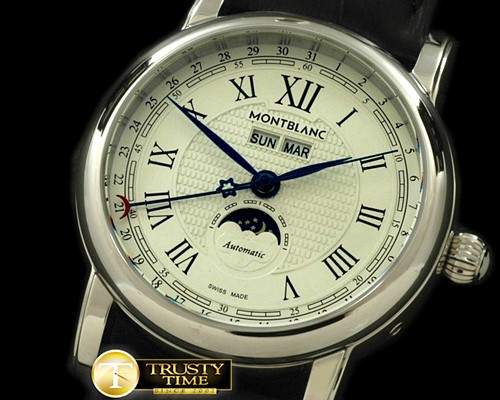 몽블랑 Classic Perpetual Calendar SS/LE White Asian 2813 -MB049A