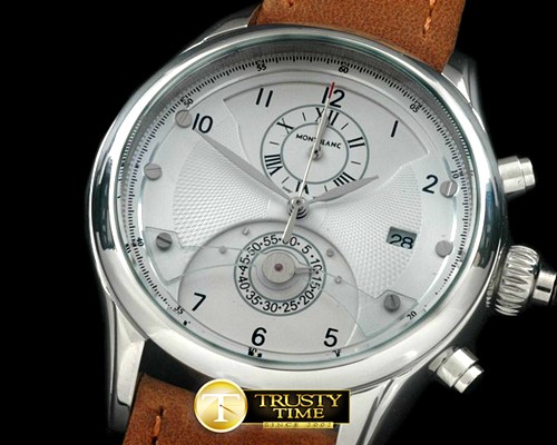 몽블랑 Star Chrono SS/LE White Jap Qtz OS20 -MB056