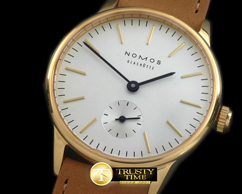 노모스 Tangente RG/LE White Miyota 8205 -NOM011A