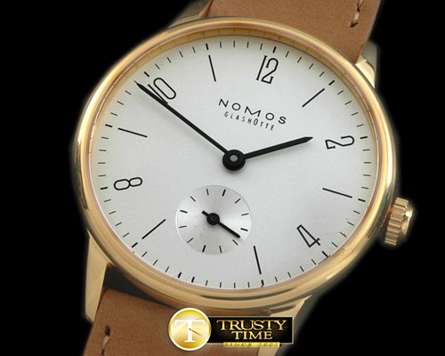 노모스 Tangente RG/LE White Miyota 8205 -NOM011B