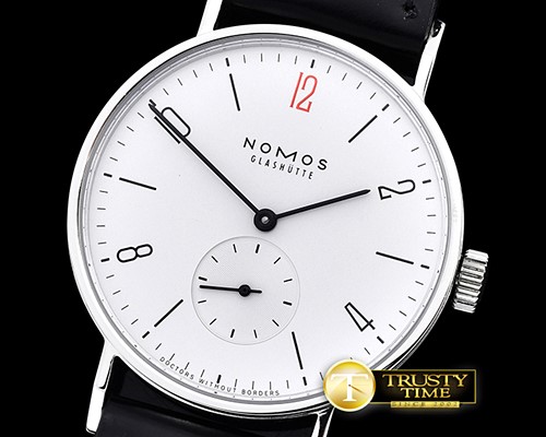 노모스 Tangente 38mm SS/LE White Red Asia 23J -NOM017B
