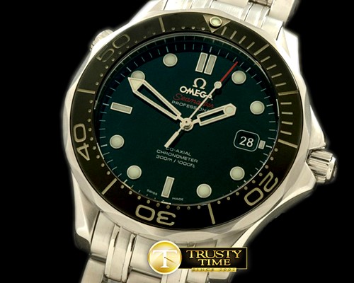 오메가 2012 Seamaster 300M Pro SS/SS Black Swiss Eta -OMG0262