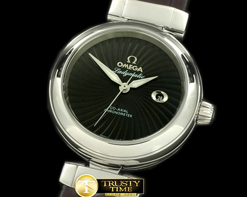 오메가 Deville Ladymatic SS/LE Black J9105 -OMG0309D