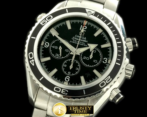 오메가 Planet Ocean 45.5 Chrono SS/SS Black 7750 -OMG0312B