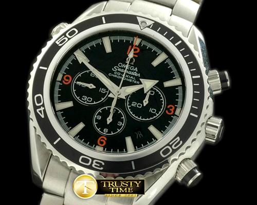 오메가 Planet Ocean 45.5 Chrono SS/SS Black 7750 -OMG0312C