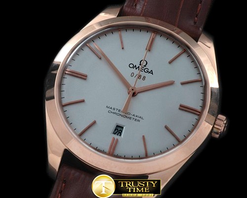 오메가 Deville Tresor RG/LE White Miyota 8205 -OMG0323A