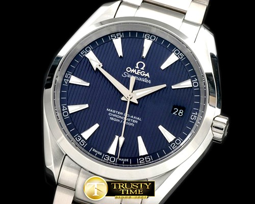 오메가 Aqua Terra Auto SS/SS Blue Miyota 8205 -OMG0324H