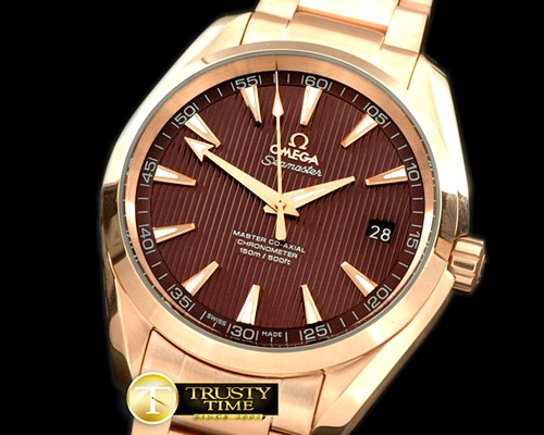 오메가 Aqua Terra Auto RG/RG Brown Miyota 8205 -OMG0335
