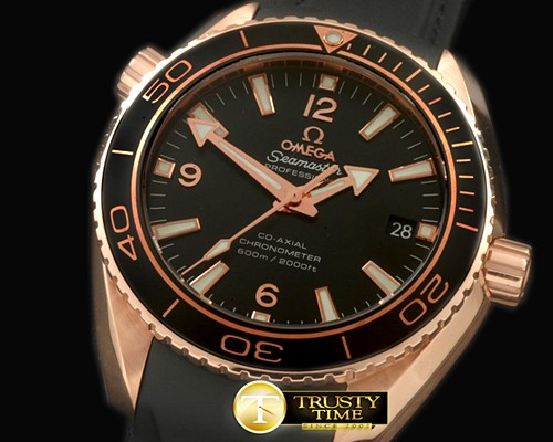 오메가 POcean Ceramic RG/RU Black Miyota 8205 -OMG0397