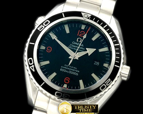 오메가 Planet Ocean 45.5mm SS/SS Black/Orange Num A2824 -OMG0400B