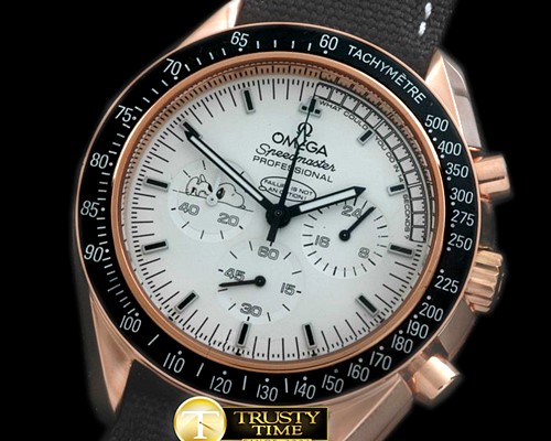 오메가 Speedmaster Snoppy RG/LE White OS20 Quartz -OMG0412A