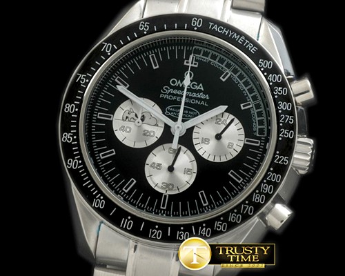 오메가 Speedmaster Snoppy SS/SS Black OS20 Quartz -OMG0416B