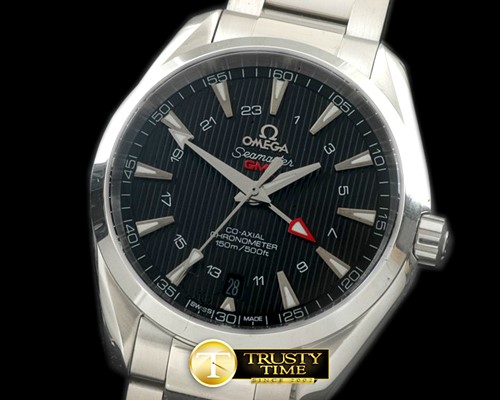 오메가 Aqua Terra GMT SS/SS Black Miyota 8205 -OMG0419A