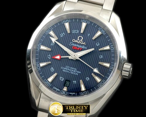 오메가 Aqua Terra GMT SS/SS Blue Miyota 8205 -OMG0419B