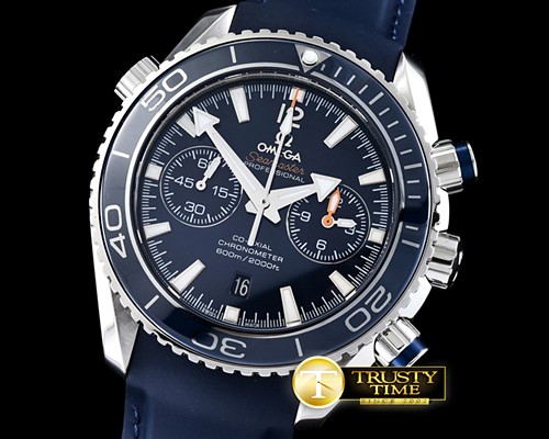 오메가 POcean Chrono SS/RU Blue 7750 -OMG0431