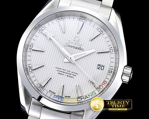오메가 Aqua Terra W Oly SS/SS White JHF A2824 Mod8500 -OMG0471A