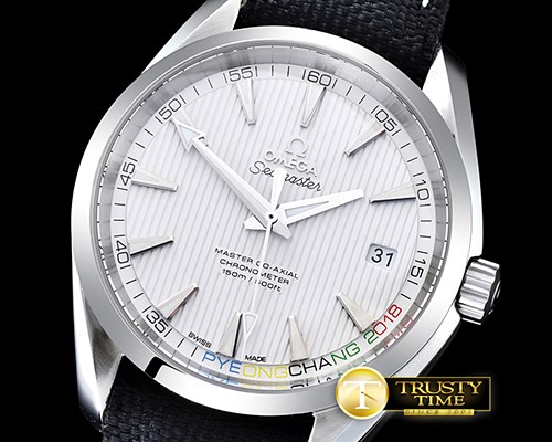 오메가 Aqua Terra W Olym SS/NY White JHF A2824 Mod8500 -OMG0471E