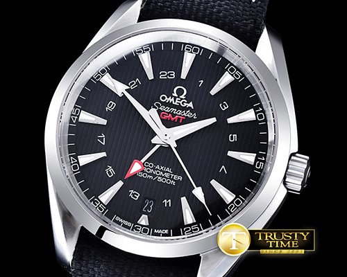 오메가 Aqua Terra GMT SS/NY Black JHF A2824 Mod8500 -OMG0472C